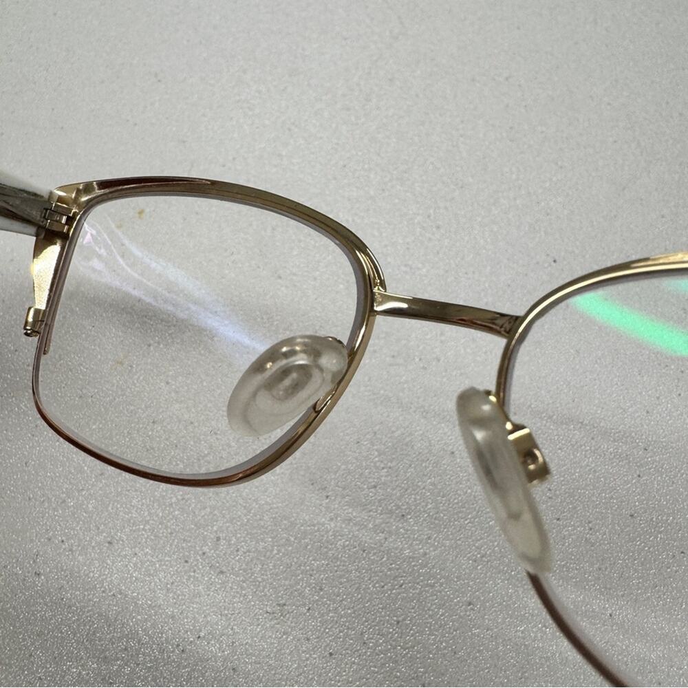 Christian Dior White & Gold Frame Womens Glasses Perception Made in Italy - Picture 5 of 8